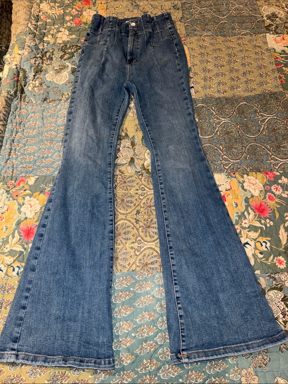 We The Free High-Rise Wide-Leg Women's Jeans in Blue Wash